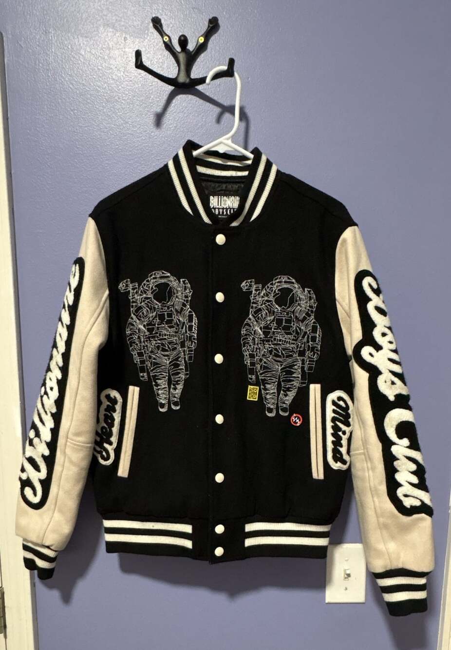Billionaire Boys Club BB Astral Varsity Jacket Black